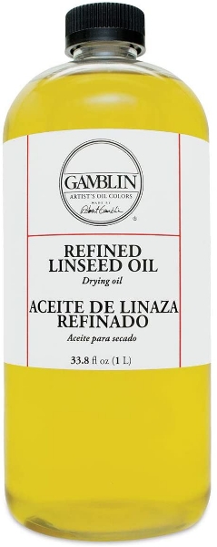 Picture of Gamblin Refined Linseed Oil 1 Litre (06032)