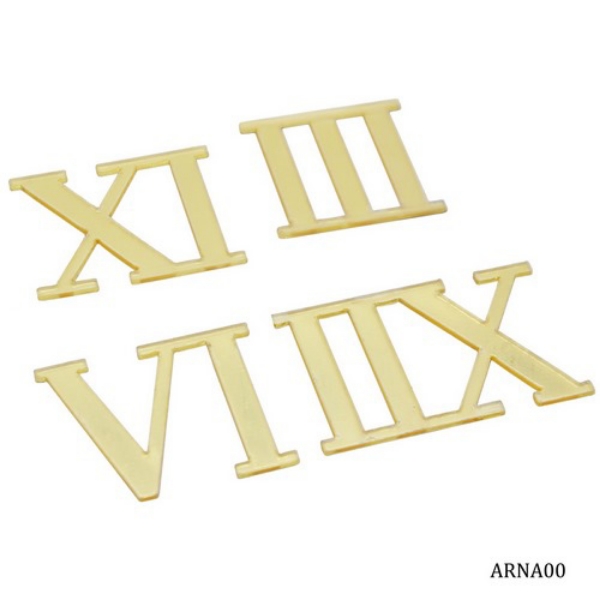Picture of HTC Craft Acrylic Roman Number For Clock Gold