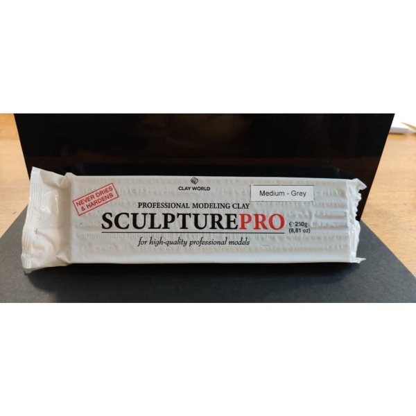 Picture of Clay World Sculpture Pro professional modeling 250gms Grey (Medium)