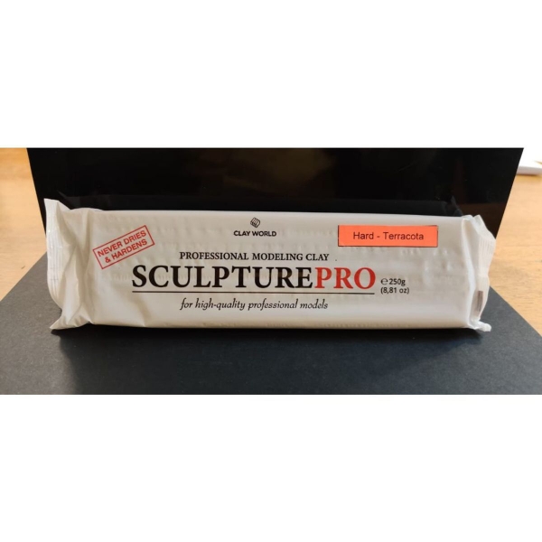 Picture of Clay World Sculpture Pro professional modeling 250gms Terracotta (Hard)
