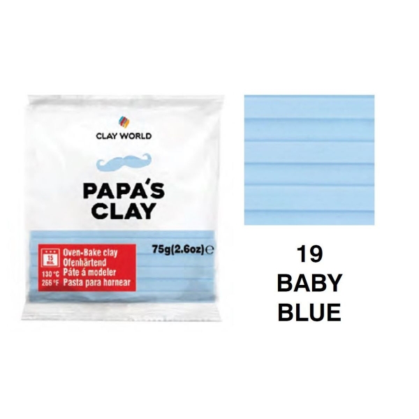 Picture of Papa's Clay - Polymer Clay 75gms - Baby Blue (19)