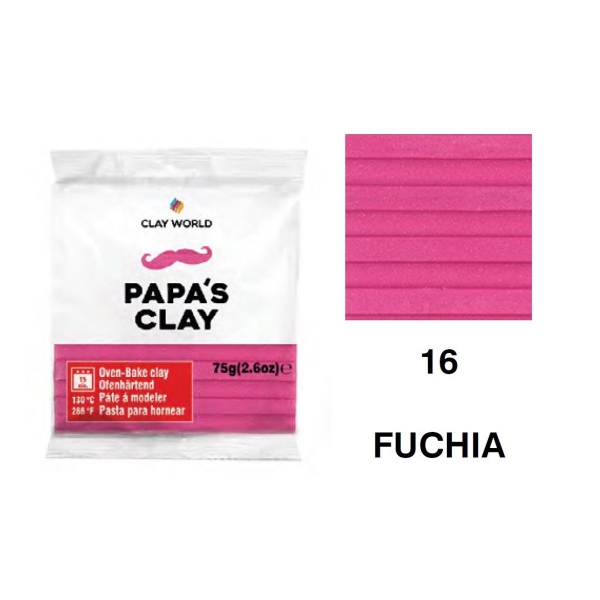 Picture of Papa's Clay - Polymer Clay 75gms - Fuchsia (16)