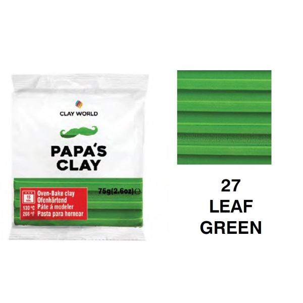 Picture of Papa's Clay - Polymer Clay 75gms - Leaf Green (27)
