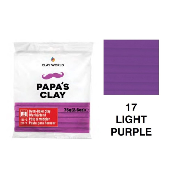 Picture of Papa's Clay - Polymer Clay 75gms - Light Purple (17)