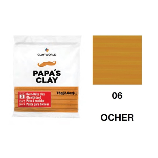 Picture of Papa's Clay - Polymer Clay 75gms - Ocher (06)