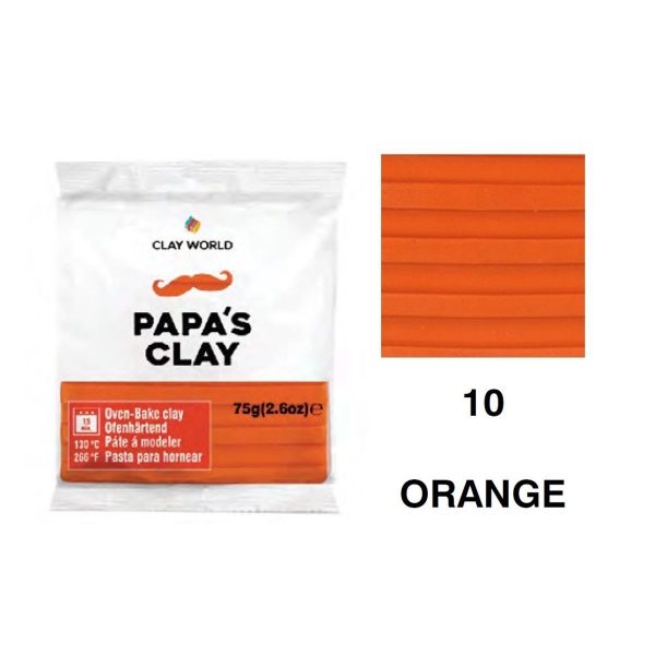 Picture of Papa's Clay - Polymer Clay 75gms - Orange (10)