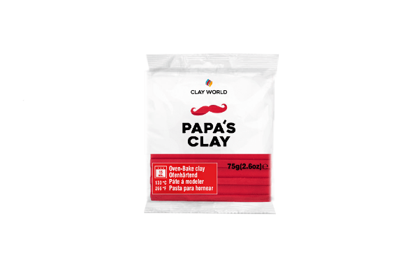 Picture of Papa's Clay - Polymer Clay 75gms - Red (12)