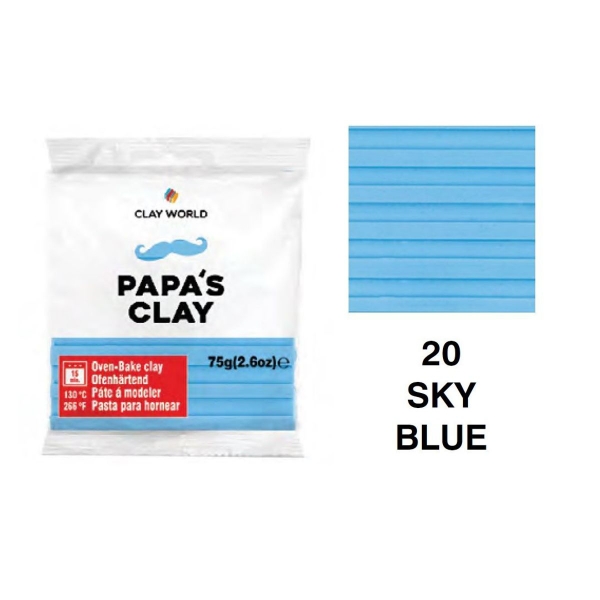 Picture of Papa's Clay - Polymer Clay 75gms - Sky Blue (20)