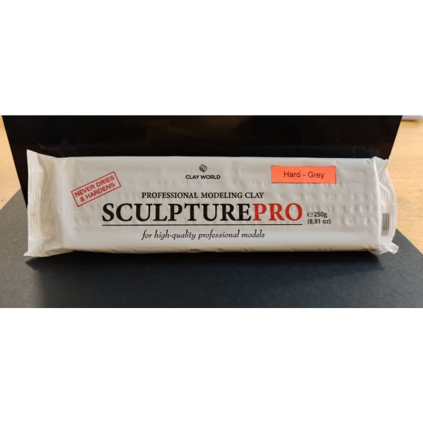 Picture of Clay World Sculpture Pro professional modeling 250gms Grey (Hard)
