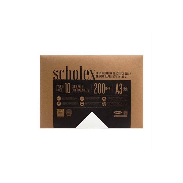 Picture of Anupam Scholex Loose Paper - A3 10 Sheets (200GSM)