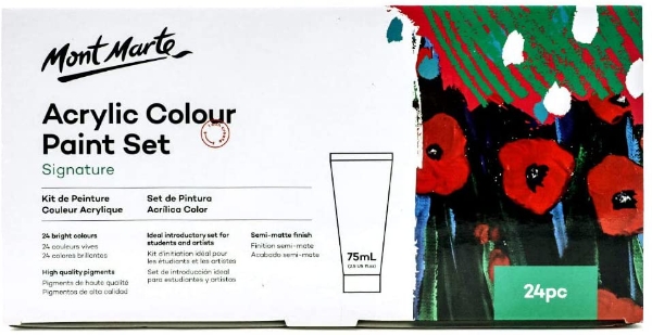 Picture of Mont Marte Acrylic Colour Paint - Set of 24 (75ml)