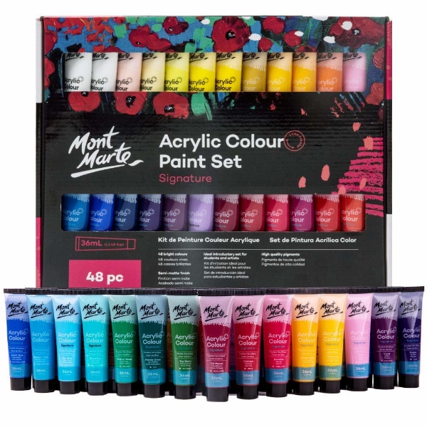 Picture of Mont Marte Acrylic Colour Paint - Set of 48 (36ml)