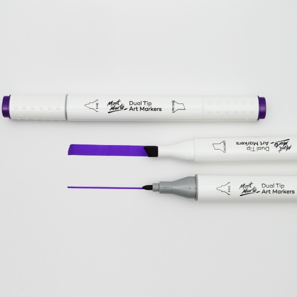 Picture of Mont Marte Dual Tip Art Marker - Deep Violet 81