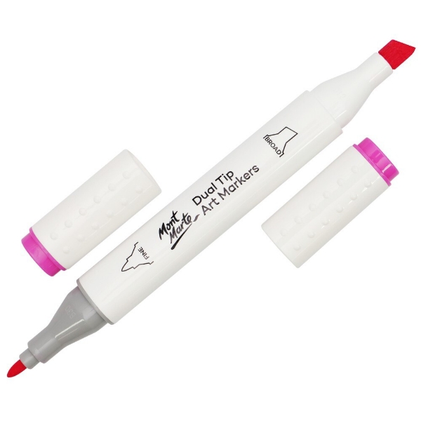 Picture of Mont Marte Dual Tip Art Marker - Vivid Pink 6