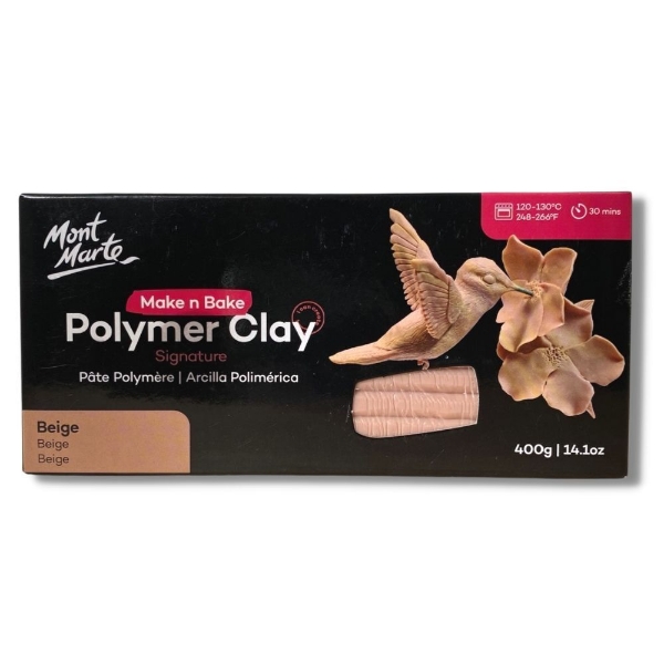 Picture of Mont Marte Make'N'Bake Polymer Clay - Beige (400g)