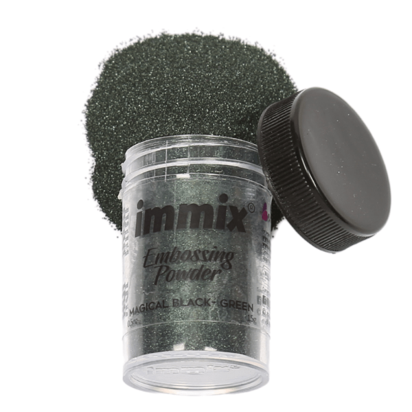 Picture of Immix Embossing Powder 15gm Magical Black Green