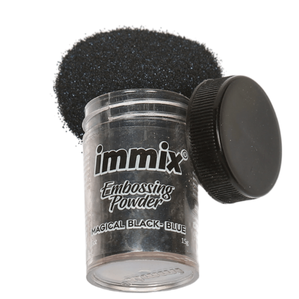 Picture of Immix Embossing Powder 15gm Magical Black Blue