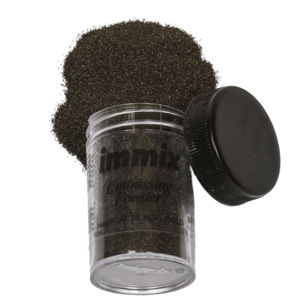 Picture of Immix Embossing Powder 15gm Magical Black Gold