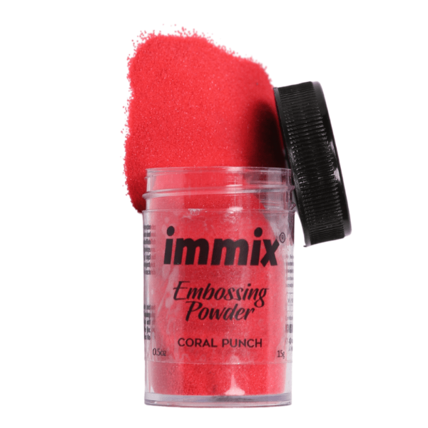 Picture of Immix Embossing Powder 15gm Coral Punch