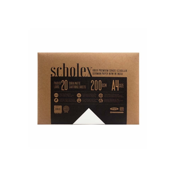 Picture of Anupam Scholex Loose Paper - A4 20 Sheets (200GSM)