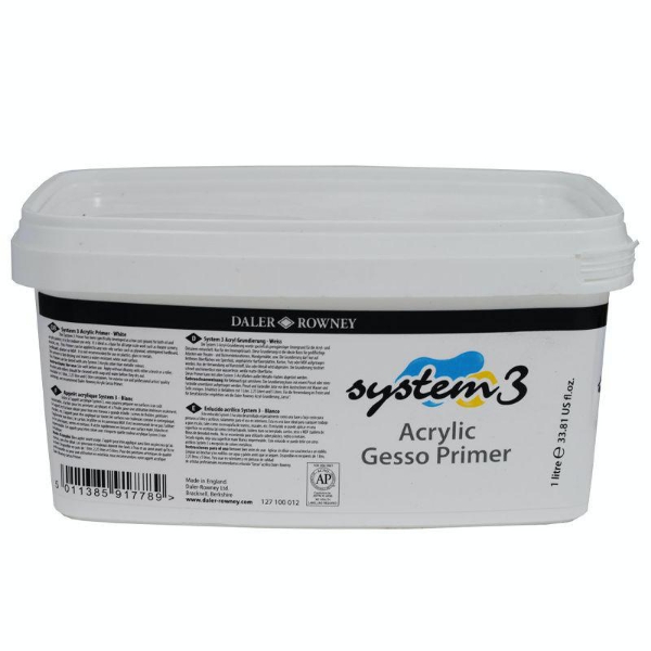 Picture of Daler Rowney System 3 Acrylic Gesso Primer - 1L