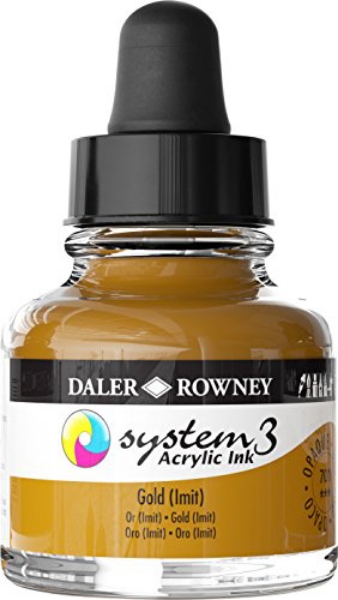 Picture of Daler Rowney System 3 Acrylic Ink - 29.5ml (Gold Lmit) 