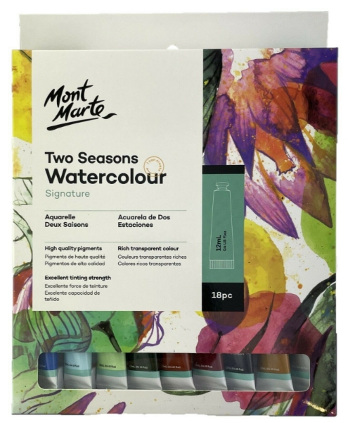 Picture of Mont Marte Two Seasons Watercolour Paint - Set of 18 (12ml)