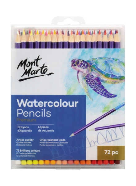 Picture of Mont Marte Premium Watercolour Pencils - Multicolour (72 Pieces)