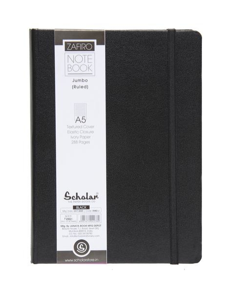 Picture of Scholar Zafiro A5 Nb Jumbo Ruled Ivory Paper-288Pg