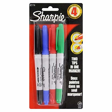 Picture of Sharpie Permanent Marker Twin Tip Fine & Ultra Fine Set Of 4