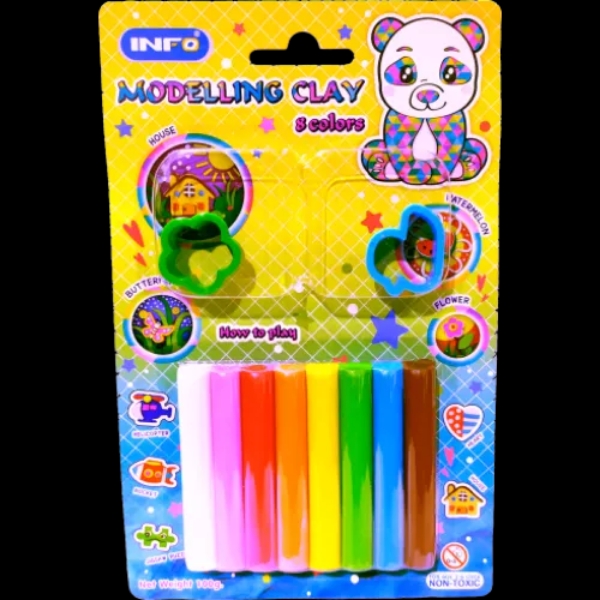 Picture of Inzo Modelling Clay 100G - Set Of 6 Colours