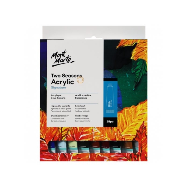 Picture of Mont Marte Two Seasons Acrylic Paint - Set of 18 (12ml)