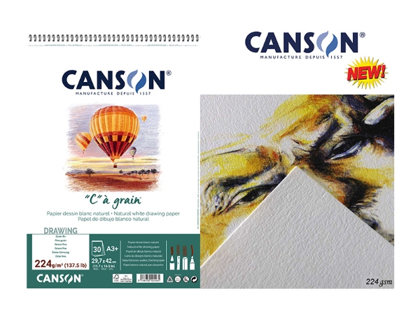 Picture of Canson "C"a' grain Spiral Album 224 gsm A3 + 29.7x42cm