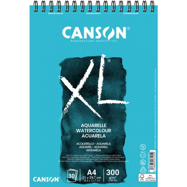 Picture of Canson XL  Auqurelle WC Spiral Album 300 gsm CP A4  29.7 X 42 cm