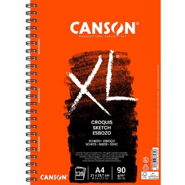 Picture of Canson XL Croquis Spiral 90 gsm A4 21x29.7cm