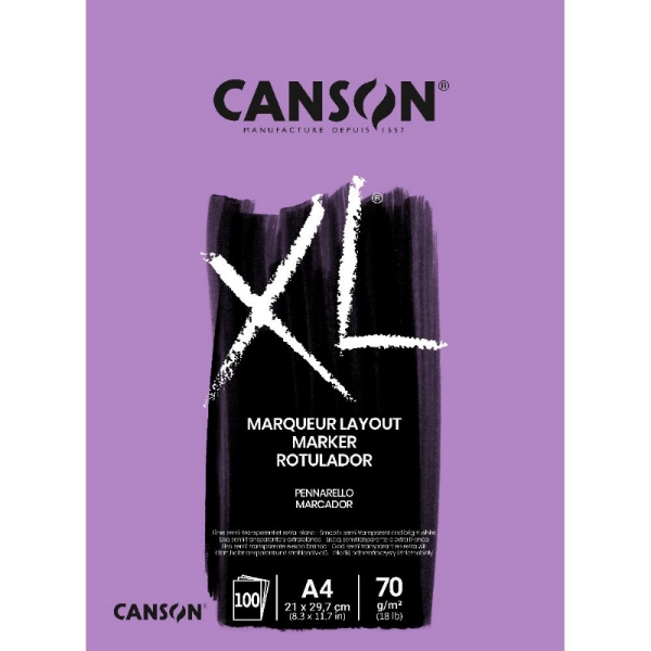 Picture of Canson XL Marker  Pad 70 gsm A4 21x29.7cm
