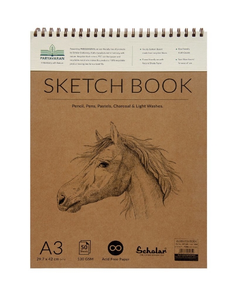 Picture of Paryavaran Sketch Book A3 130gsm 50 Sheets