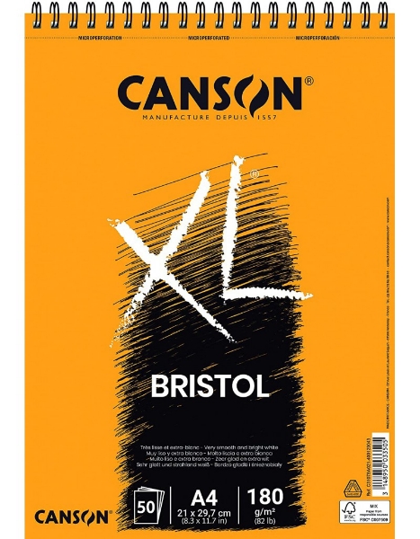 Picture of CANSON XL Bristol 180gsm A4 (50 Sheets)