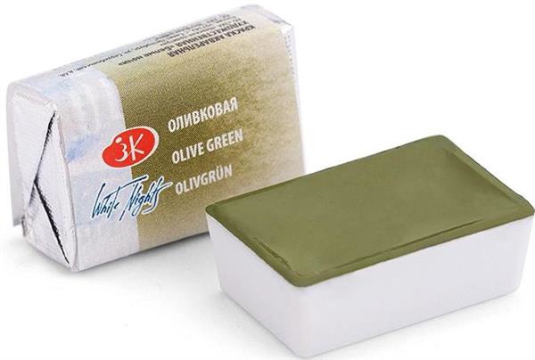 Picture of White Nights Watercolour Pan 2.5ml Olive Green