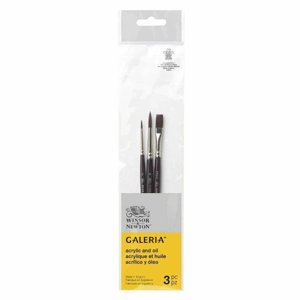Picture of Winsor & Newton Galeria Short Handle Brush set of 3