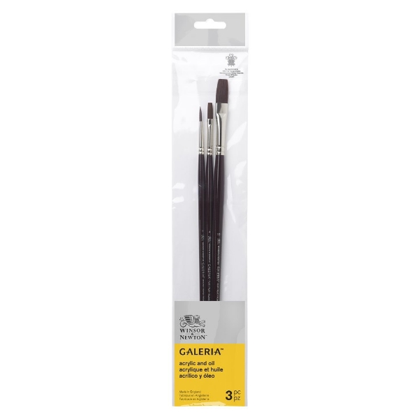 Picture of Winsor & Newton Galeria Brush Set of 3, Long Handle