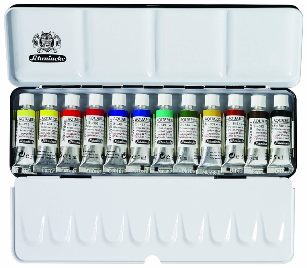 Picture of Schmincke Horadam Aquarell 5ml Paint Tube Set of 12