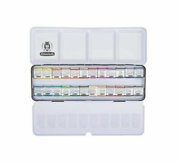 Picture of Schmincke Horadam Aquarell Watercolor Half Pan Set of 24 Colors