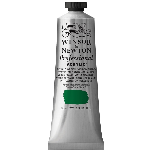 Picture of Winsor & Newton Professional Acrylic Colour 60ml - Pathalo Green (Yellow Shade) (S-2)