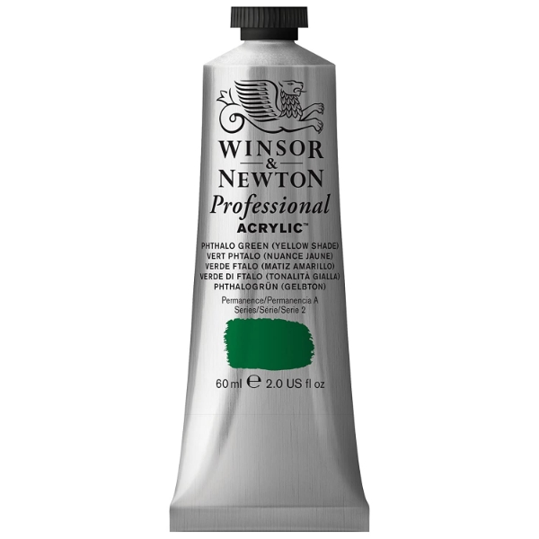 Picture of Winsor & Newton Professional Acrylic Colour 60ml - Pathalo Green (Yellow Shade) (S-2)