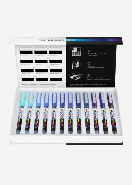 Picture of Karin Decobrush Pigment Violet-Blue Colour Set of 12