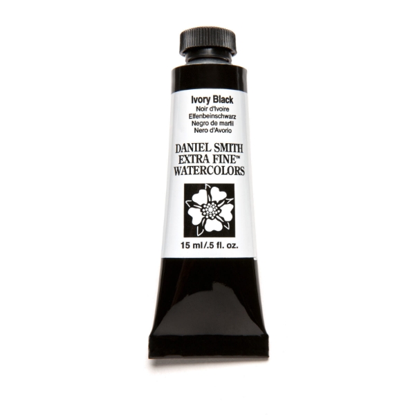 Picture of Daniel Smith Extra Fine Watercolour - Ivory Black SR-1 (15ml)