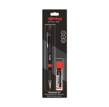 Picture of ROTRING VISUMAX 0.7MM MECHANICAL PENCIL RED WITH LEAD