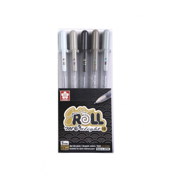 Picture of Sakura Gelly Roll Moonlight Pen - Grey (Set of 5)