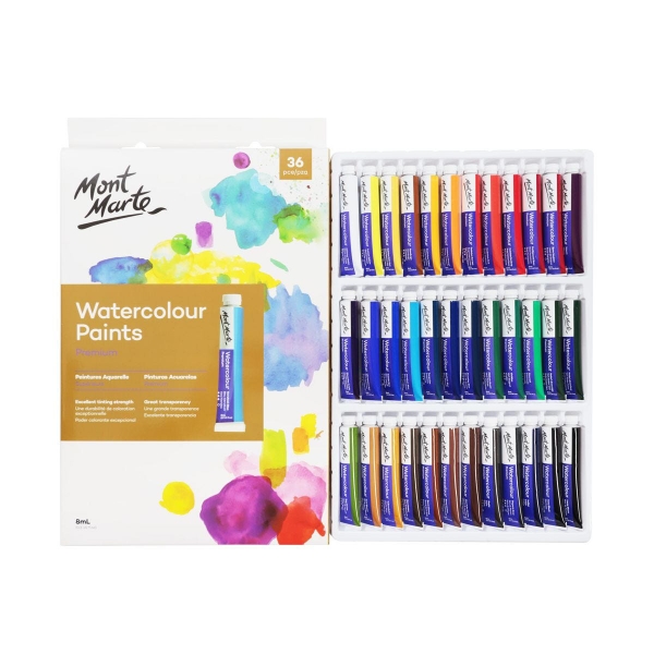 Picture of Mont Marte Premium Watercolour Paints - Set of 36 (8ml)